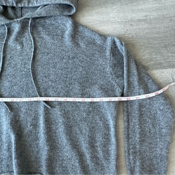 Brandy Melville Grey Knit Wool Blend Hoodie - Picture 3 of 5